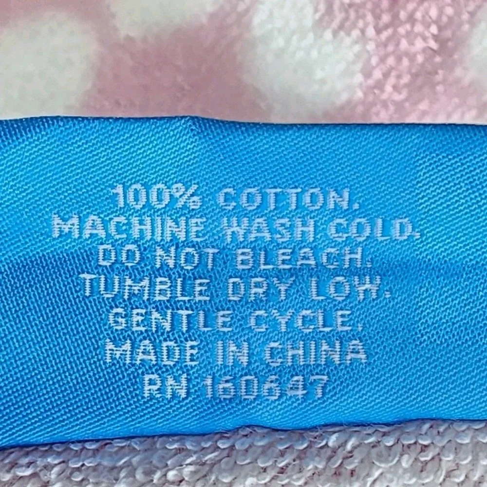Truly Lou Collection Oversize Cotton Spa Pool Beach Towel Turtle Pink 36x72in